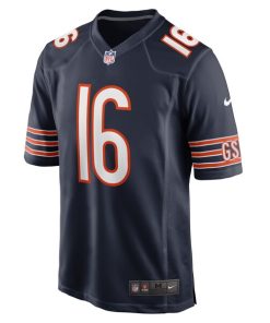 Alternative view of Trenton Gill Chicago Bears Nike Game Player Jersey - Navy