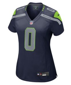 Alternative view of DeMarcus Lawrence Seattle Seahawks Nike Women's Team Game Jersey -  College Navy