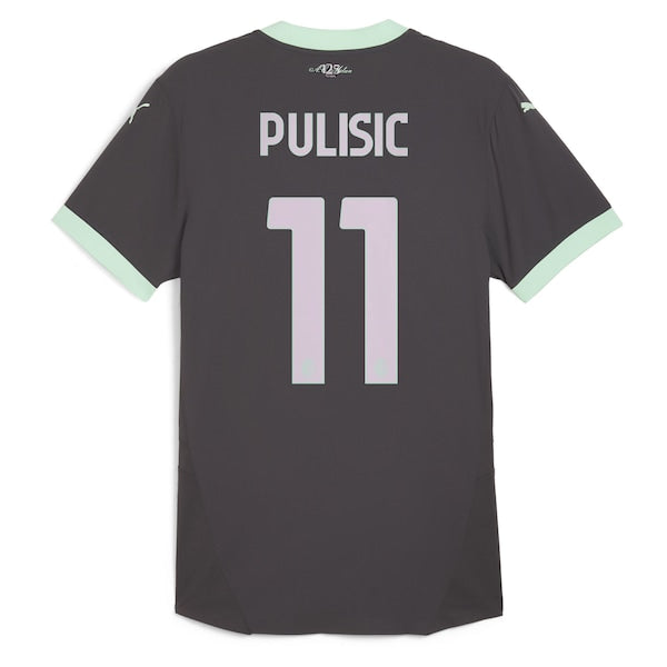 Christian Pulisic AC Milan Puma 2024/25 Third Authentic Player Jersey - Charcoal - Image 3