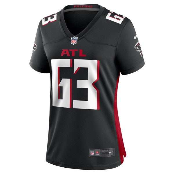 Chris Lindstrom Atlanta Falcons Nike Women's Team Game Jersey - Black - Image 2