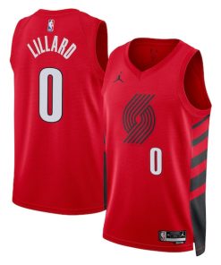 Damian Lillard Portland Trail Blazers Jordan Brand Unisex Swingman Jersey - Red - Statement Edition