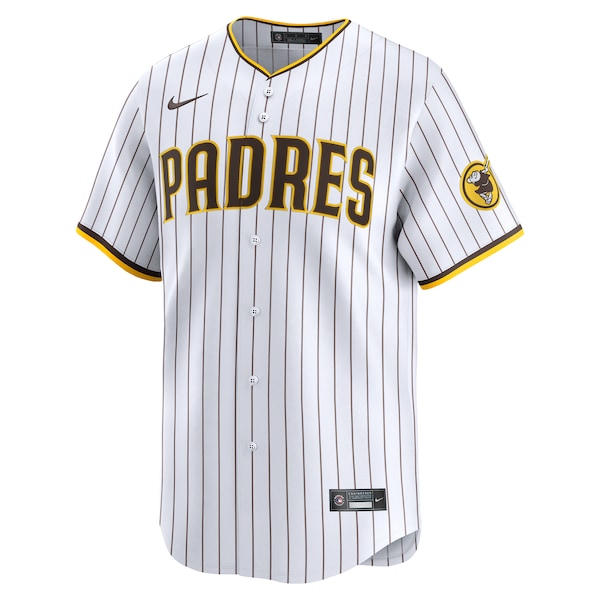 San Diego Padres Nike Home Limited Custom Jersey - White - Image 2
