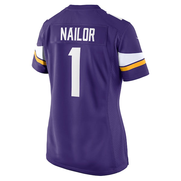 Jalen Nailor Minnesota Vikings Nike Women's Team Game Jersey - Purple - Image 3