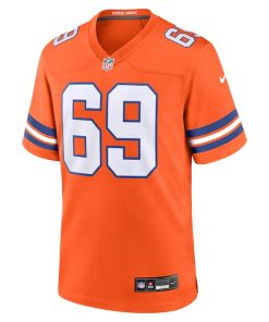 Alternative view of Mark Schlereth Denver Broncos Nike Mile High Collection 1977 Throwback Retired Player Game Jersey - Orange