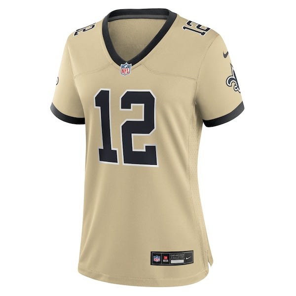 Chris Olave New Orleans Saints Nike Women's Gameday Golds Alternate Game Player Jersey - Gold - Image 2