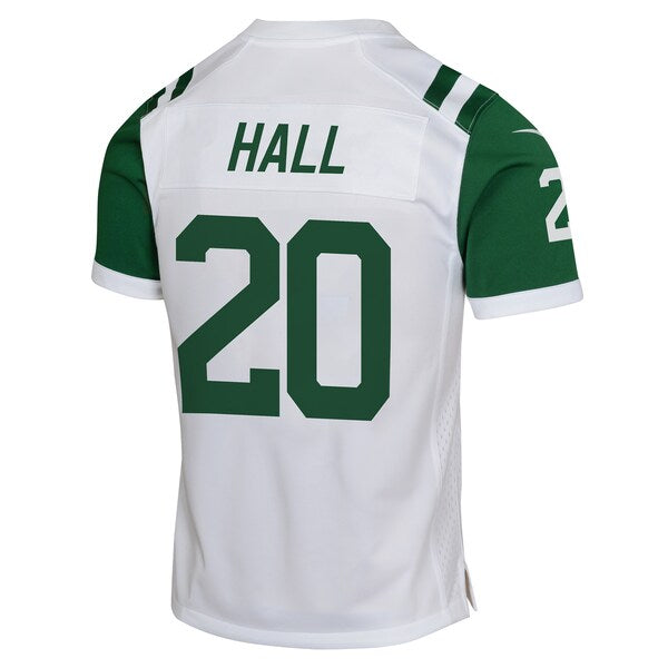 Breece Hall New York Jets Nike Youth Classic Alternate Game Jersey - White - Image 3