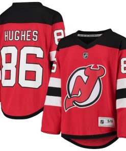 Jack Hughes New Jersey Devils Youth Home Player Replica Jersey - Red