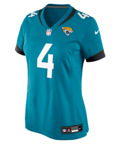 Alternative view of Juan Thornhill Jacksonville Jaguars Nike Women's Team Game Jersey -  Teal
