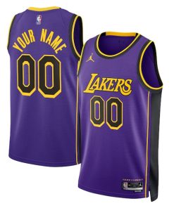 Los Angeles Lakers Jordan Brand Unisex 2022/23 Swingman Custom Jersey - Statement Edition - Purple