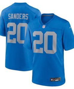 Barry Sanders Detroit Lions Nike Alternate Game Jersey -  Blue