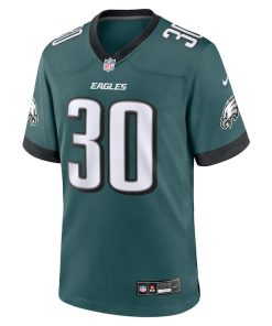 Alternative view of Quinyon Mitchell Philadelphia Eagles Nike 2024 NFL Draft First Round Pick Player Game Jersey - Midnight Green
