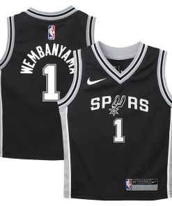 Victor Wembanyama San Antonio Spurs Nike Preschool Swingman Player Jersey - Icon Edition - Black