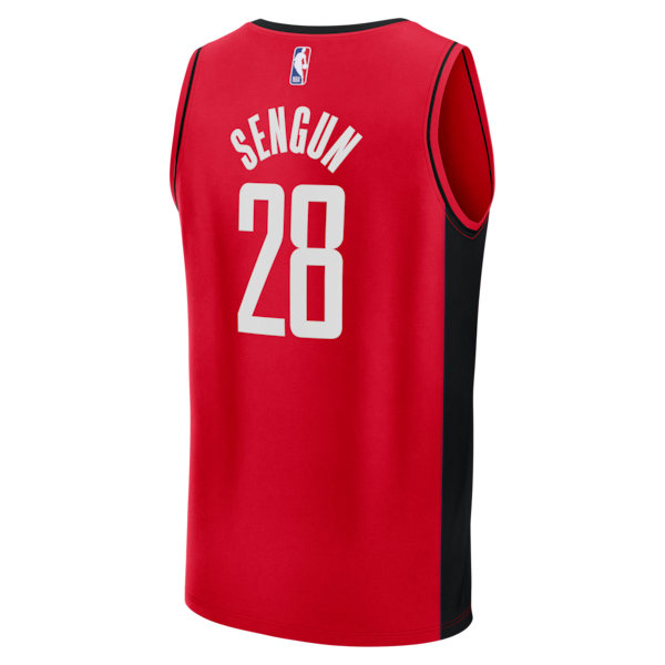 Alperen ?eng¨¹n Houston Rockets Fast Break Replica Jersey - Red - Icon Edition - Image 3