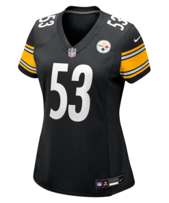 Alternative view of JaWhaun Bentley Pittsburgh Steelers Nike Women's Team Game Jersey -  Black