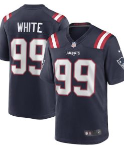 Keion White New England Patriots Nike 2023 NFL Draft Pick Game Jersey - Navy