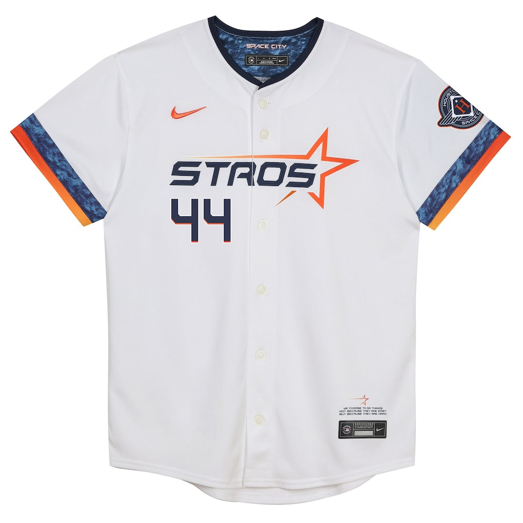 Yordan Alvarez Houston Astros Nike Preschool 2025 City Connect Limited Player Jersey - White - Image 2