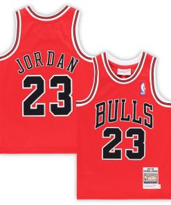Alternative view of Michael Jordan Chicago Bulls Preschool 1997/98 Hardwood Classics Authentic Jersey - Red/Black/White
