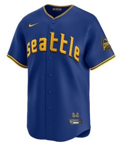 Alternative view of Julio Rodr¨ªguez Seattle Mariners Nike City Connect Limited Player Jersey - Royal