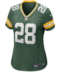 Alternative view of AJ Dillon Green Bay Packers Nike Women's Player Game Jersey - Green