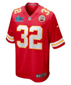 Alternative view of Nick Bolton Kansas City Chiefs Nike Super Bowl LVII Patch Game Jersey - Red