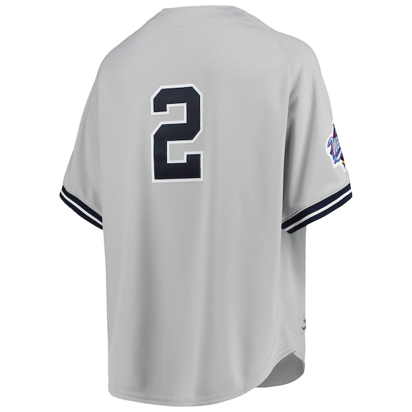Derek Jeter New York Yankees 1998 Cooperstown Collection Road Authentic Jersey - Gray/White - Image 4