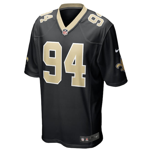 Cameron Jordan New Orleans Saints Nike Team Game Jersey - Black/White - Image 3