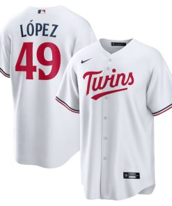 Pablo L¨®pez Minnesota Twins Nike Home  Replica Player Jersey - White