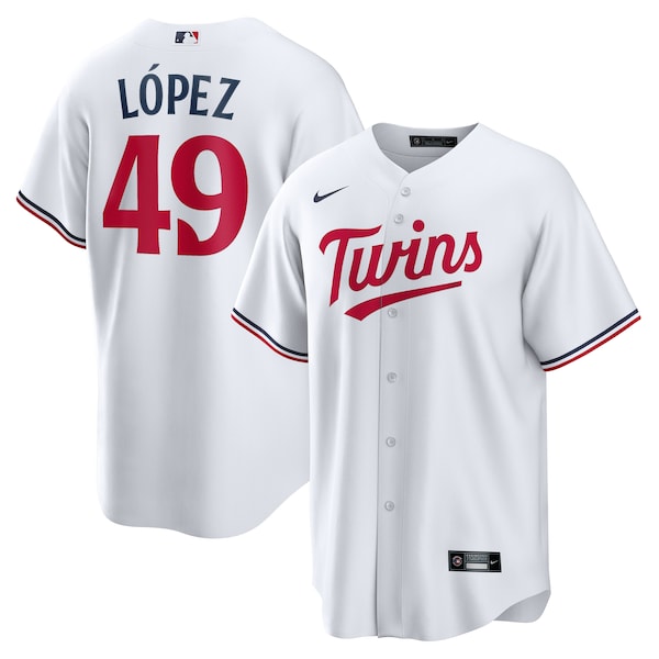 Pablo L¨®pez Minnesota Twins Nike Home Replica Player Jersey - White