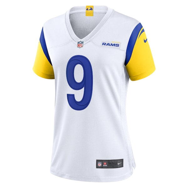 Matthew Stafford Los Angeles Rams Nike Women's Player Jersey - White/Royal - Image 3