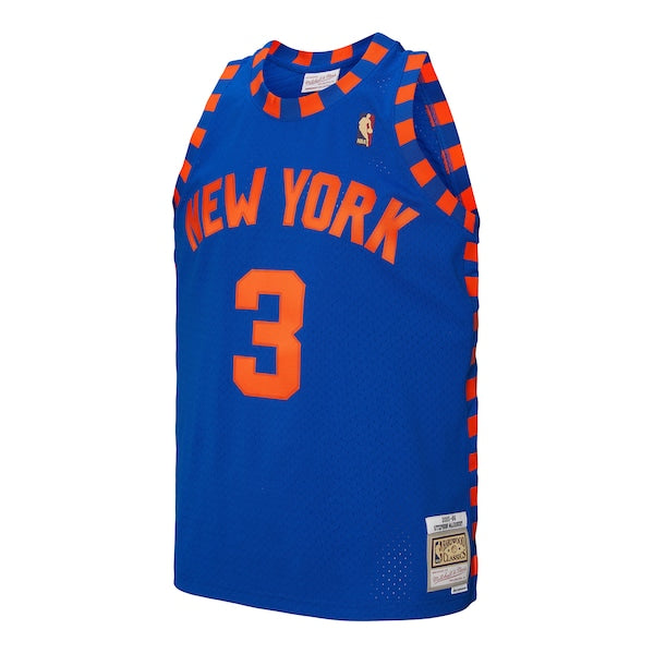 Stephon Marbury New York Knicks 2005/06 Hardwood Classics Swingman Jersey - Blue - Image 2
