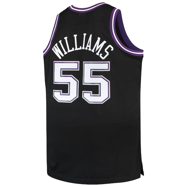 Jason Williams Sacramento Kings Big & Tall 2000/01 Hardwood Classics Swingman Jersey - Black - Image 3