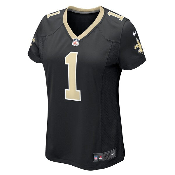 Number 1 Bride New Orleans Saints Nike Women's Game Jersey - Black - Image 2