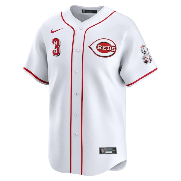 Ke'Bryan Hayes Cincinnati Reds Nike Home Limited Player Jersey - White - Image 2