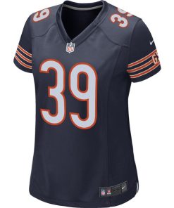 Alternative view of Eddie Jackson Chicago Bears Nike Women's Team Jersey - Navy