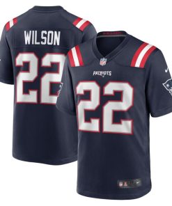 Alternative view of Marco Wilson New England Patriots Nike  Game Jersey -  Navy