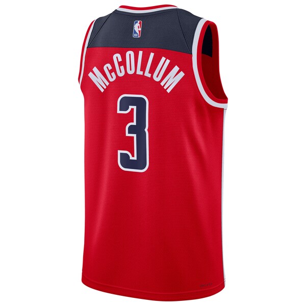 CJ McCollum Washington Wizards Nike Unisex Swingman Player Jersey - Icon Edition - Red - Image 3