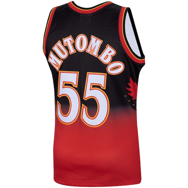 Dikembe Mutombo Atlanta Hawks Hardwood Classics Swingman Jersey - Scarlet - Image 3