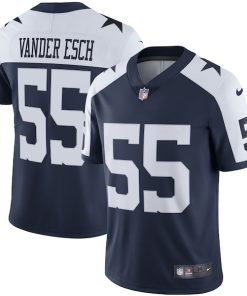 Alternative view of Leighton Vander Esch Dallas Cowboys Nike Alternate Vapor Limited Jersey - Navy/White