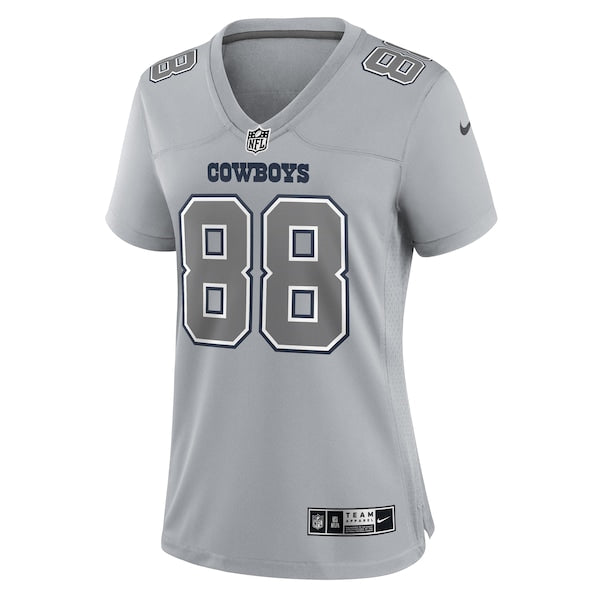 CeeDee Lamb Dallas Cowboys Nike Women's Atmosphere Fashion Game Jersey - Gray - Image 2