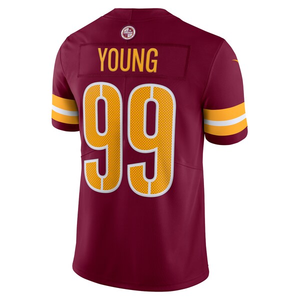 Chase Young Washington Commanders Nike Vapor Limited Jersey - Burgundy/Black/White - Image 6