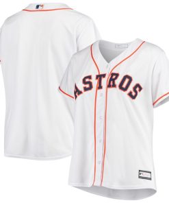 Houston Astros Women's Plus Size Home Replica Team Jersey - White