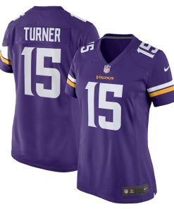 Dallas Turner Minnesota Vikings Nike Women's Game Jersey -  Purple
