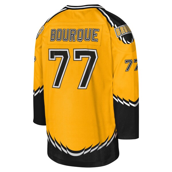 Ray Bourque Boston Bruins Youth 1996-97 Blue Line Captain Patch Player Jersey - Gold - Image 3