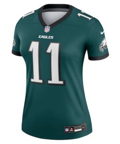 Alternative view of A.J. Brown Philadelphia Eagles Nike Women's Legend Jersey - Midnight Green