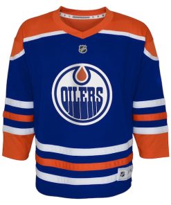 Alternative view of Edmonton Oilers Youth Home Replica Custom Jersey - Royal