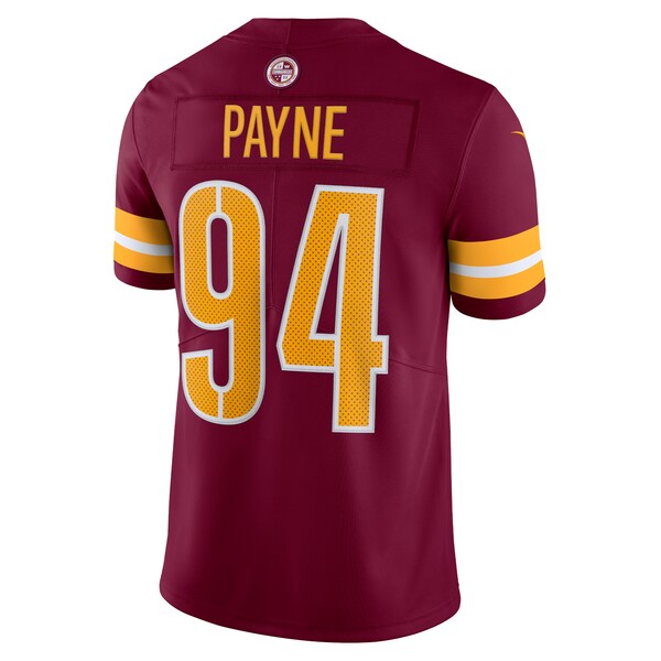 Da'Ron Payne Washington Commanders Nike Vapor Limited Jersey - Burgundy - Image 3