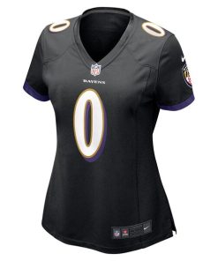Alternative view of Roquan Smith Baltimore Ravens Nike Women's Team Game Jersey - Black