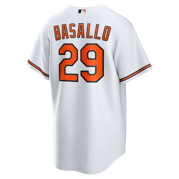 Samuel Basallo Baltimore Orioles Nike Youth Home Replica Jersey - White - Image 3