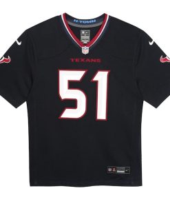 Alternative view of Will Anderson Jr. Houston Texans Nike Preschool Game Jersey - Navy