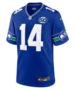 Alternative view of Sam Darnold Seattle Seahawks Nike Alternate 50th Season Game Jersey - Royal